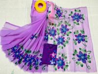 Hand Print Sharee Panjabi Couple Set