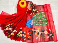 Hand Print Sharee Panjabi Couple Set