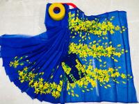 Hand Print Sharee Panjabi Couple Set