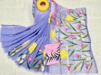 Hand Print Sharee Panjabi Couple Set