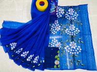 Hand Print Sharee Panjabi Couple Set