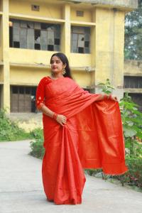 সিল্ক কাতান শাড়ি