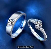 Silver Alloy Finger Ring for Couple (1 pair)