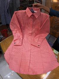 Cotton Check Shirt for Women