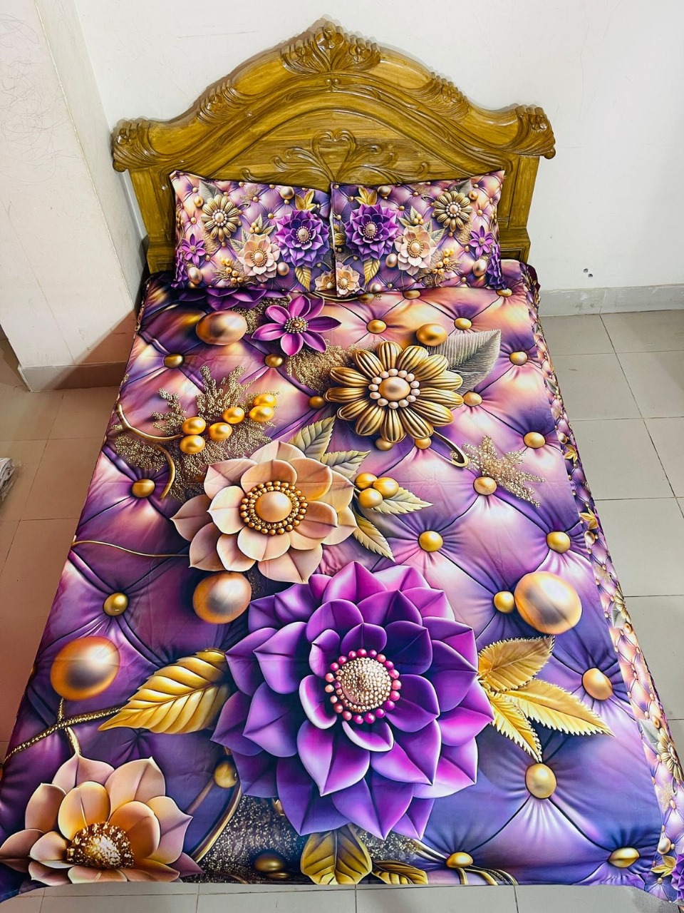 Primium 3D Bedsheet Four Piece Set