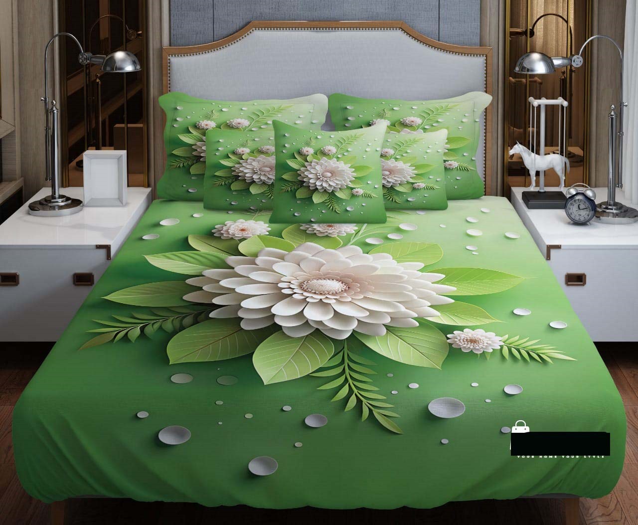 Primium 3D Bedsheet Four Piece Set