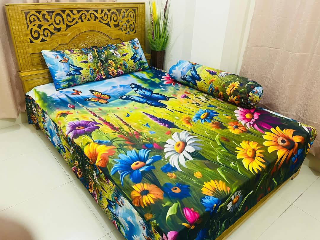 Primium 3D Bedsheet Four Piece Set