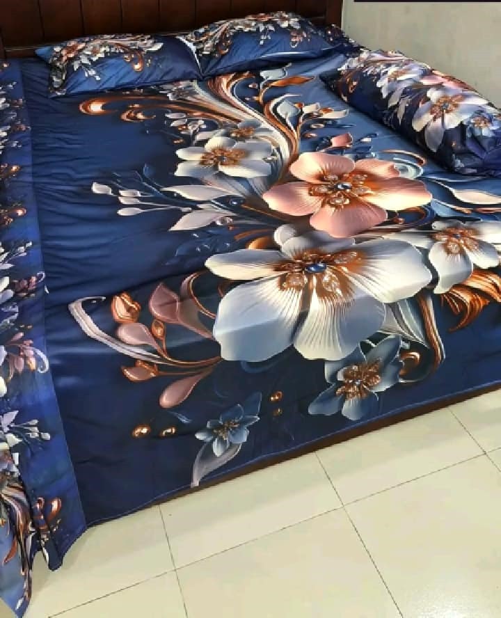 Primium 3D Bedsheet Four Piece Set