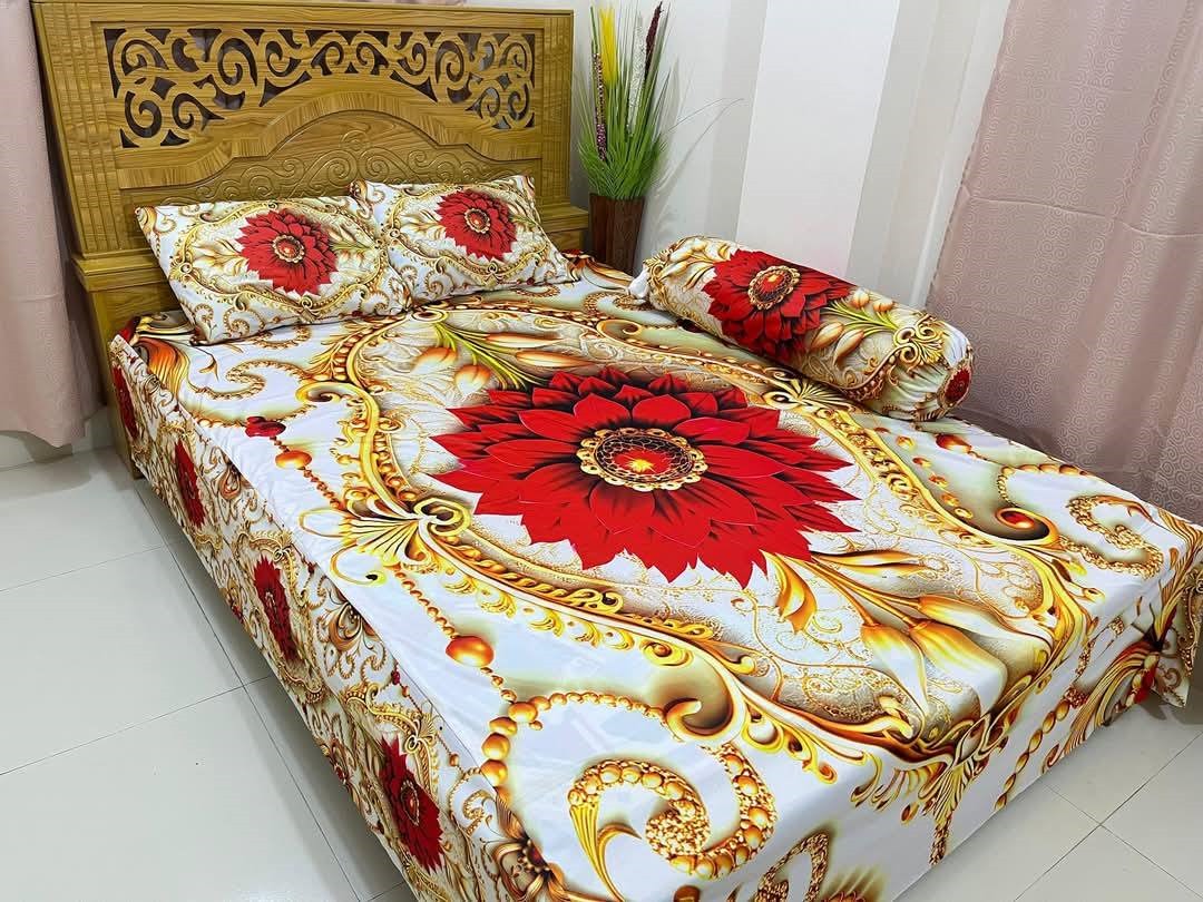 Primium 3D Bedsheet Four Piece Set