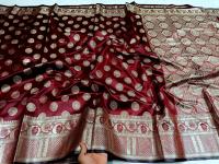 Indian soft katan sharee