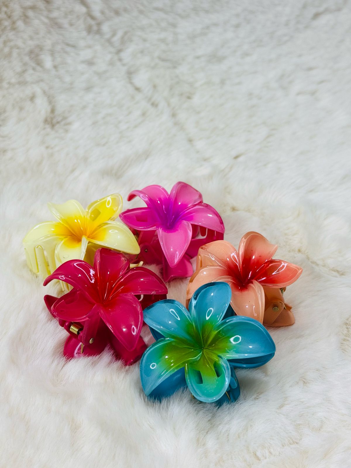 Flower Hair Claw Clips(5 piece)