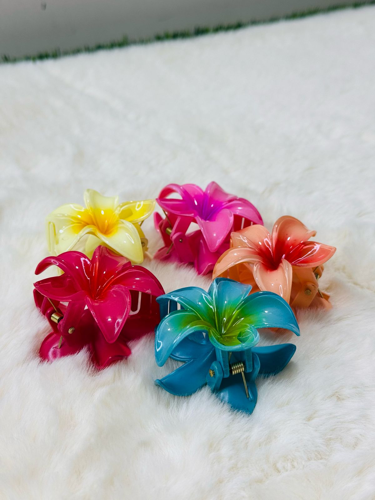 Flower Hair Claw Clips(5 piece)