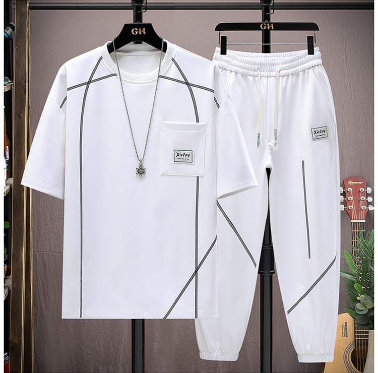 Drop Shoulder Mash T-Shirt and Trouser