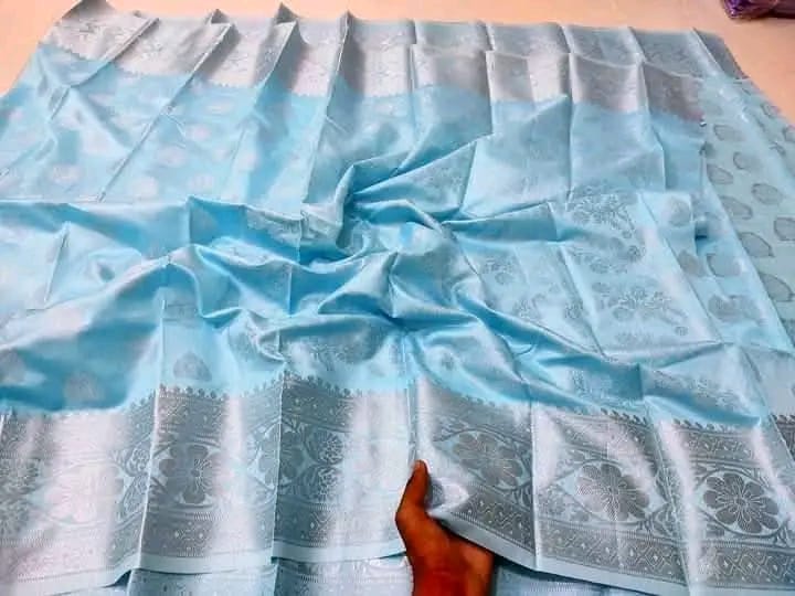 Soft Silk Indian-Inspired Katan Saree