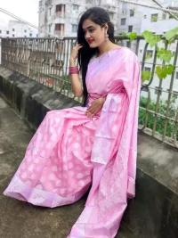 Soft Silk Indian-Inspired Katan Saree