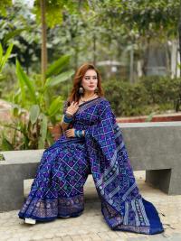 Dhupian Silk Sharee with Blaus Piece