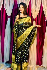 Soft silk katan sharee