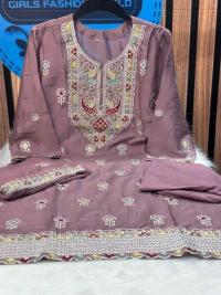 Indian Chinon Georgette Three Piece