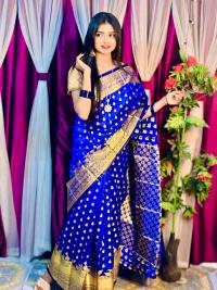 Soft silk katan sharee