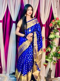Soft silk katan sharee