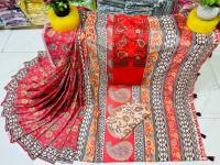 Sharee Panjabi Couple with Blouse Piece