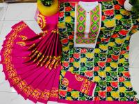 Sharee Panjabi Couple with Blouse Piece