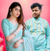 Sharee Panjabi Couple with Blouse Piece