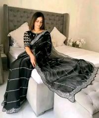Georgette Sharee with Blouse Piece