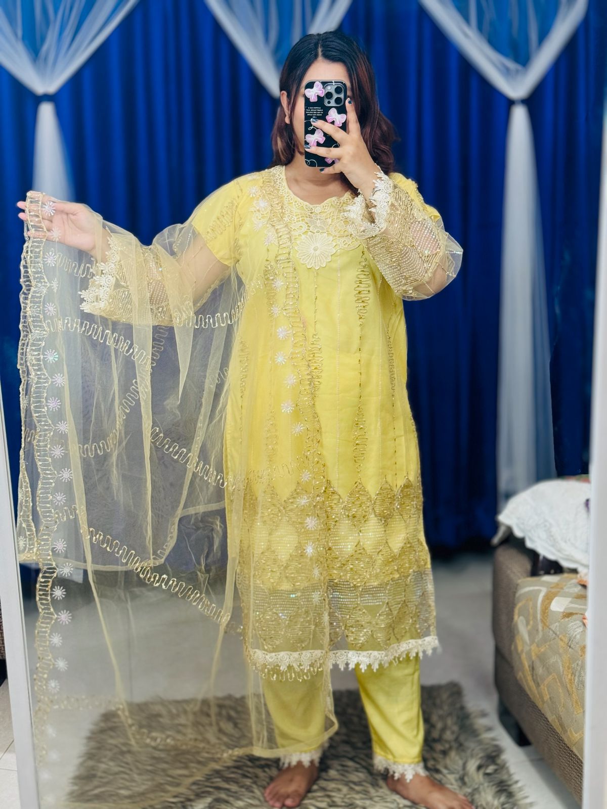 Pakistani Soft Net Sequence Three Piece