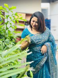 Block Print Sharee with Blouse Piece