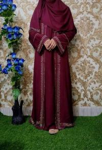 Stone Koti Borka with Hijab
