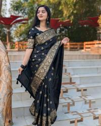 Japani Silk Skin Print Sharee with Blouse Piece