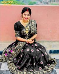 Japani Silk Skin Print Sharee with Blouse Piece