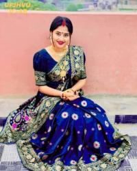 Japani Silk Skin Print Sharee with Blouse Piece