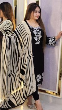 Embroidery Sequence Three Piece