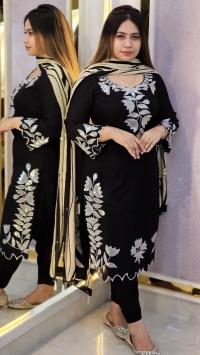 Embroidery Sequence Three Piece