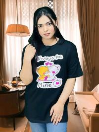 Drop Shoulder Ladies T-shirt