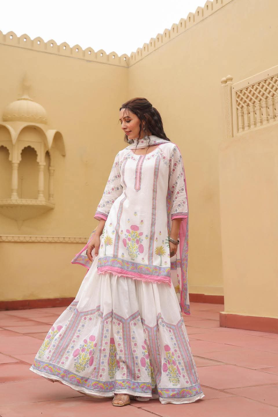 Sharara Three Piece
