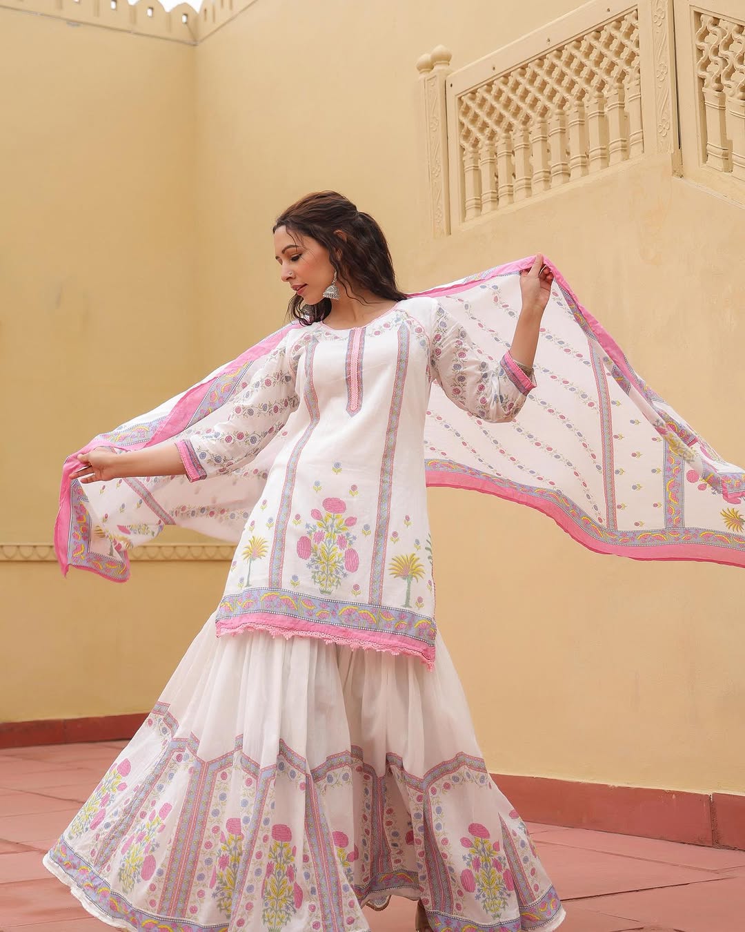 Sharara Three Piece