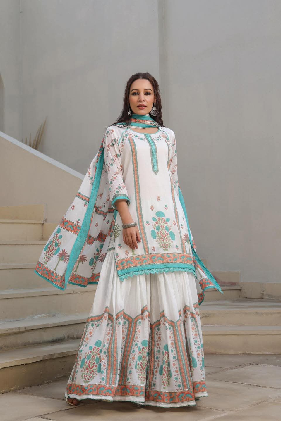Sharara Three Piece
