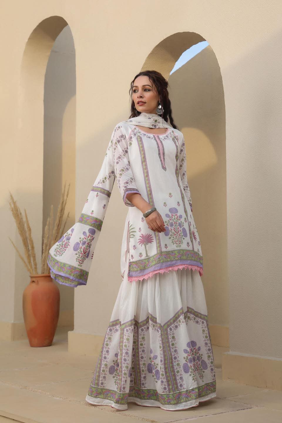 Sharara Three Piece