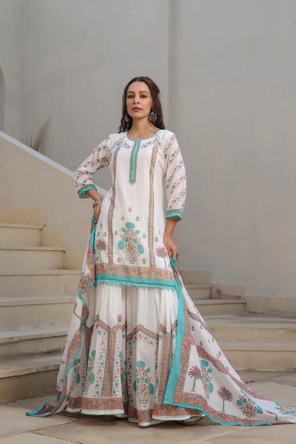 Sharara Three Piece