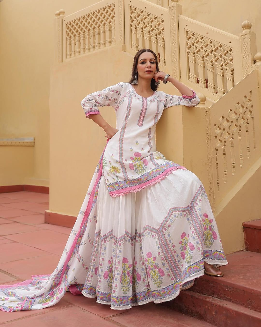 Sharara Three Piece