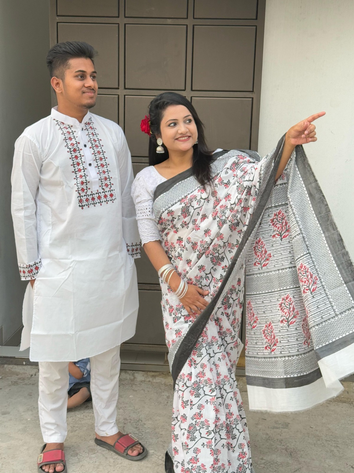 Sharee Panjabi Couple Dress
