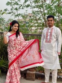 Sharee Panjabi Couple Dress