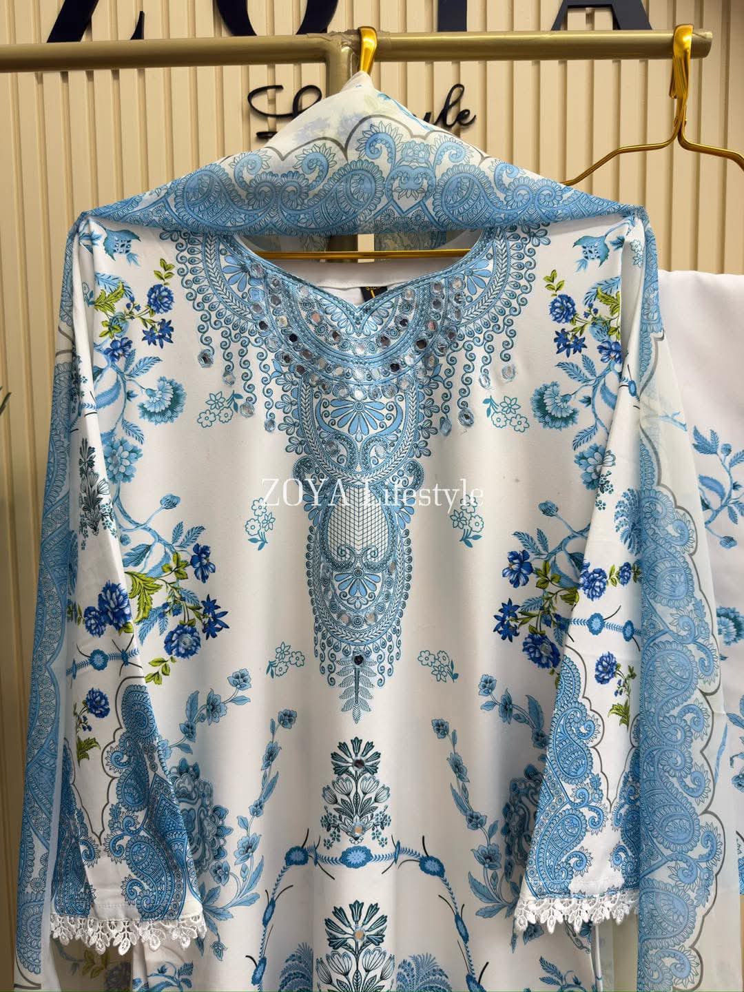 Georgette Readymade Three Piece