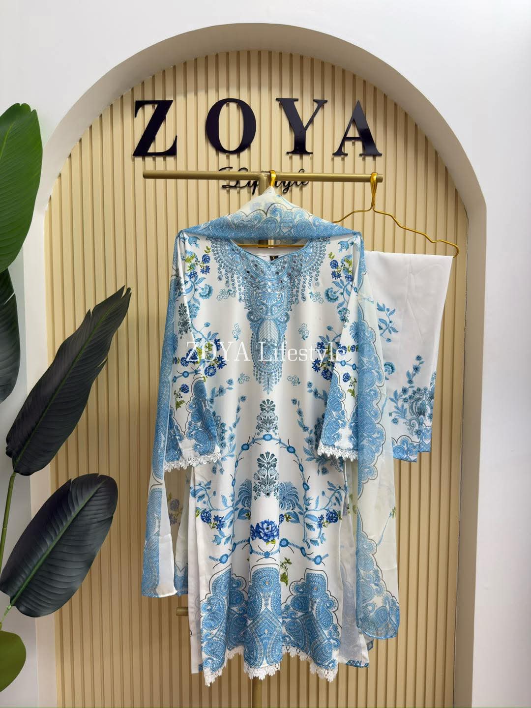 Georgette Readymade Three Piece