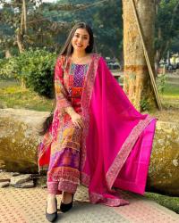 Georgette Readymade Three Piece