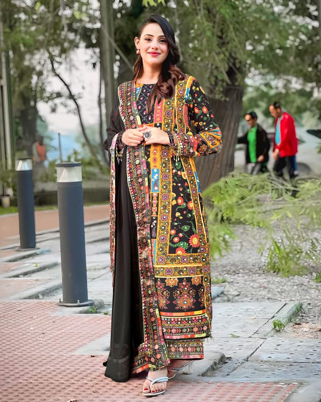 Georgette Readymade Three Piece