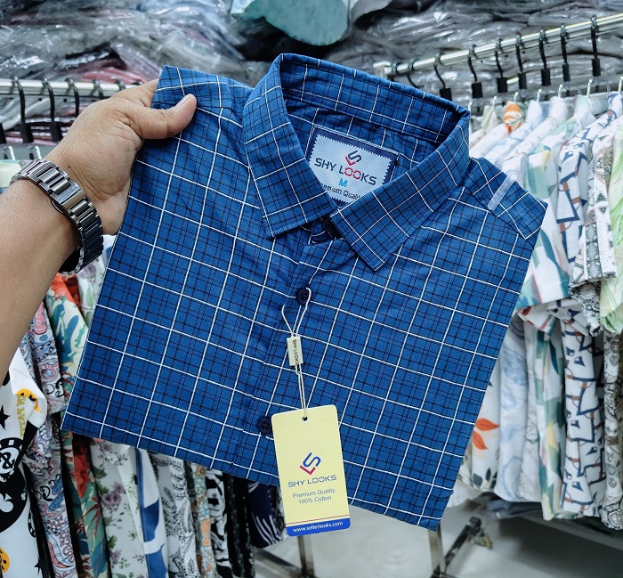 Pure Cotton full Sleeve Check Shirt